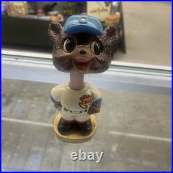 Rare 1960's Vintage MLB Chicago Cubs Mascot Gold Base Bobble Head Nodder