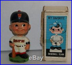 Rare 1960's Washington Senators Green Base Vintage Bobble Head Nodder Rare 1960's Washington Senators Green Base Vintage Bobble Head Nodder