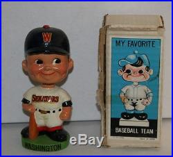 Rare 1960's Washington Senators Green Base Vintage Bobble Head Nodder