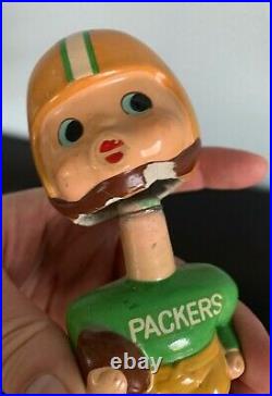 Rare 1962 Vintage Packers Bobblehead Kissing with Both Eyes Open Variation Japan