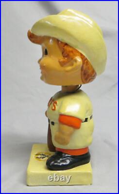 Rare HTF Vintage 1960s Houston Colt. 45s Square White Base Bobblehead/Nodder VGC