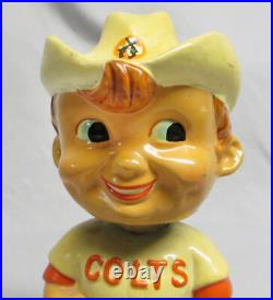 Rare HTF Vintage 1960s Houston Colt. 45s Square White Base Bobblehead/Nodder VGC