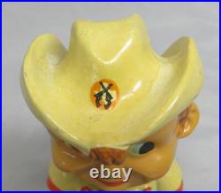 Rare HTF Vintage 1960s Houston Colt. 45s Square White Base Bobblehead/Nodder VGC