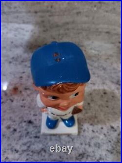 Rare New York Mets 1960's Square Base Baseball Nodder Bobble Head Vintage