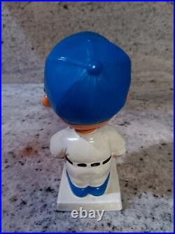 Rare New York Mets 1960's Square Base Baseball Nodder Bobble Head Vintage