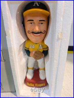 Rare Rollie Fingers A's Cooperstown SAM bobbing head VTG Bobblehead NIB