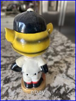 Rare Vintage 1960's Detroit Tigers Baseball Bobble Head Nodder with Gold Base