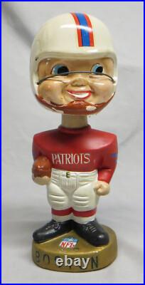 Rare Vintage 1960's New England/Boston Patriots NFL Bobble Head Nodder Gold Base
