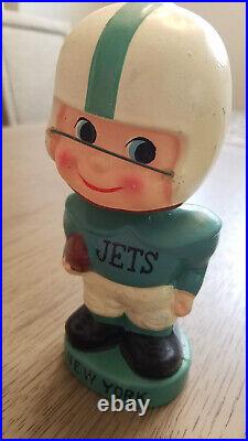 Rare Vintage 1960's New York Jets Football Team Bobblehead Head Nodder Bank