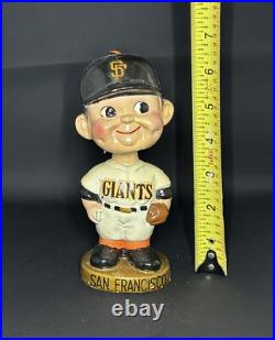 Rare! Vintage 1960's SAN FRANCISCO GIANTS Bobblehead Gold Base Japan