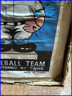 Rare Vintage 1960s Green Base NY Mets Bobblehead Bobble Head Nodder & Box. Mint