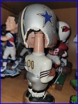 Rare Vintage 1960s NFL Dallas Cowboys Gold Base Bobble Head Japan damaged