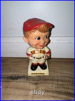 Rare Vintage 1961 White Base Bobble Head Nodder Boston Red Sox