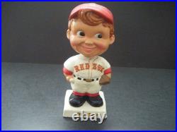 Rare Vintage 1961 White Base Paper Mache Bobble Head Nodder Boston Red Sox MINT
