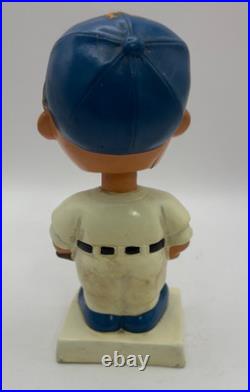Rare Vintage 1961 White Base Paper Mache Bobble Head Nodder New York Mets SEE