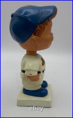 Rare Vintage 1961 White Base Paper Mache Bobble Head Nodder New York Mets SEE