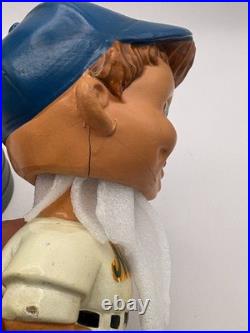 Rare Vintage 1961 White Base Paper Mache Bobble Head Nodder New York Mets SEE