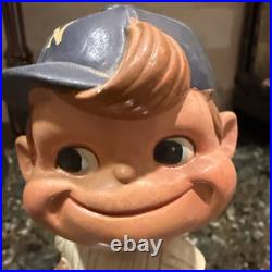 Rare Vintage 1961 White Base Paper Mache Bobble Head Nodder New York Yankees NYY