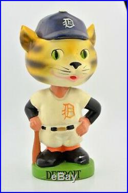 Rare Vintage 1962 Detroit Tigers Nodder Bobble Head Mascot Green Round Base