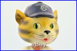 Rare Vintage 1962 Detroit Tigers Nodder Bobble Head Mascot Green Round Base