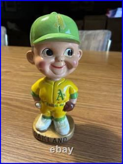 Rare Vintage 1967 Oakland Athletics Bobblehead Gold Base WithBox Great Condition
