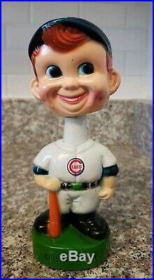 Rare Vintage 1970s Chicago Cubs Boy Bobbing Head Nodder Bobblehead Baseball