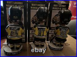 Rare Vintage 2006-07 Providence Bruins Set Of 3 Hockey Bobblehead Mint Box