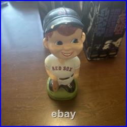 Rare Vintage Boston Red Sox MLB Bobblehead Nodder Blue Cap Round Green Base