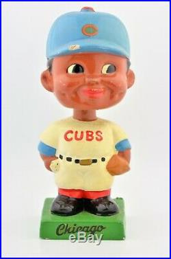 Rare Vintage Chicago Cubs Black Face Nodder Bobble Head Square Green Base Mlb Rare Vintage Chicago Cubs Black Face Nodder Bobble Head Square Green Base Mlb