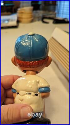 Rare Vintage Kansas City Royals 1969 Japan Bobblehead Nodder With Box Gold Base