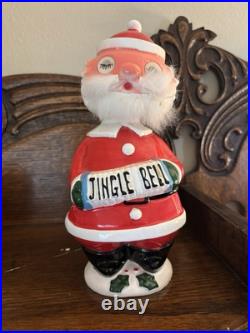 Rare Vintage Midcentury Bobble Head Santa Claus? Decanter With Googly Eyes Rare Vintage Midcentury Bobble Head Santa Claus? Decanter With Googly Eyes