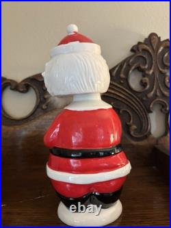 Rare Vintage Midcentury Bobble Head Santa Claus? Decanter With Googly Eyes Rare Vintage Midcentury Bobble Head Santa Claus? Decanter With Googly Eyes