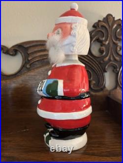Rare Vintage Midcentury Bobble Head Santa Claus? Decanter With Googly Eyes Rare Vintage Midcentury Bobble Head Santa Claus? Decanter With Googly Eyes
