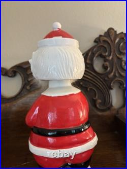 Rare Vintage Midcentury Bobble Head Santa Claus? Decanter With Googly Eyes Rare Vintage Midcentury Bobble Head Santa Claus? Decanter With Googly Eyes
