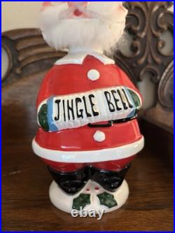 Rare Vintage Midcentury Bobble Head Santa Claus? Decanter With Googly Eyes Rare Vintage Midcentury Bobble Head Santa Claus? Decanter With Googly Eyes