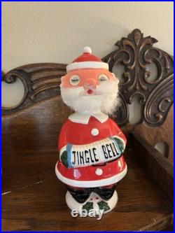 Rare Vintage Midcentury Bobble Head Santa Claus? Decanter With Googly Eyes Rare Vintage Midcentury Bobble Head Santa Claus? Decanter With Googly Eyes