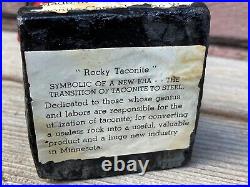 Rare Vintage Rocky Taconite Minnesota Iron Ore Advertising Nodder Bobblehead