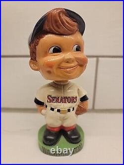 Rare Vintage Washington Senators Baseball Nodder Bobble Head Vintage Green Base