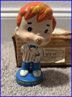 Rare Vintage World's Fair Twins Bobble Head Kissing Pair VGC Original Box 1960s