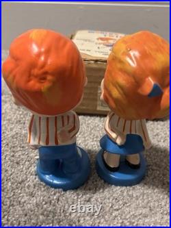 Rare Vintage World's Fair Twins Bobble Head Kissing Pair VGC Original Box 1960s