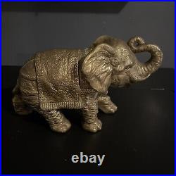 Rare Vintage original Lenwille Adalt Gold Gilt Bobble Head Elephant Japan 1950's