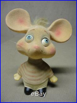 Rare Vntg 1960's Topo Gigio Rossini Japan Bobble Head Nodder Mouse Ed Sullivan