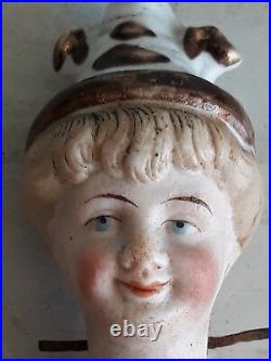 Rare, antique automata, wobble head, nodder, bobblehead, nodding head, bisque lady