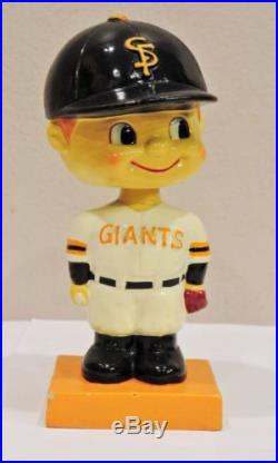 SF Giants Bobblehead Vintage 1st Giants Bobble Head Orange Base Nodder 1960