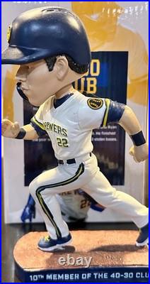 SGA Collectible Bobbleheads GA Bobblehead Stitch n Pitch Yelich VTG Rare with Box