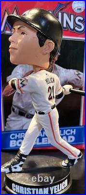 SGA Collectible Bobbleheads GA Bobblehead Stitch n Pitch Yelich VTG Rare with Box