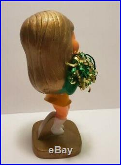 SUPER RARE Vintage Green Bay Packers NFL Cheerleader Plastic Bobblehead Nodder