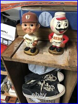San Diego padres baseball gold base Nodder bobble head boy Ex+ Vintage Japan