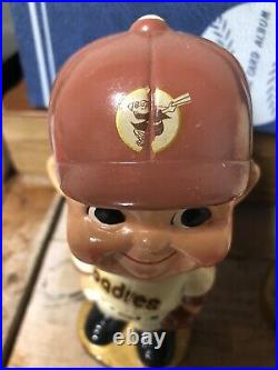 San Diego padres baseball gold base Nodder bobble head boy Ex+ Vintage Japan