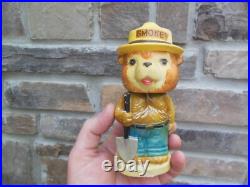 Smokey The Bear Ceramic Nodder 1960's Japan Bobblehead Vintage